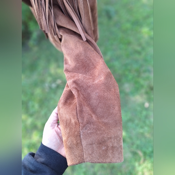 (10/12) Vintage Suede Leather Skirt & Jacket Set , The Olde Hide House , 2PCS - Picture 10 of 17